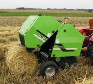 Alfalfa Hay Bales, Round Baler